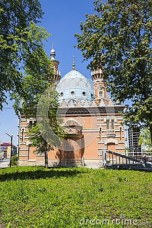 The Sunni Mosque or the Mukhtarov Mosque in Vladikavkaz, Russia Stock Photo