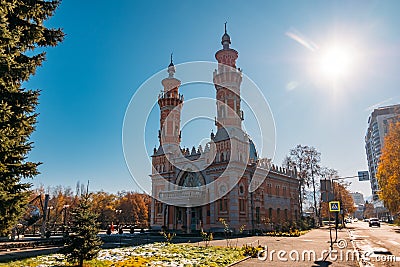 Sunnite Mukhtarov Mosque in Vladikavkaz, North Ossetia Stock Photo