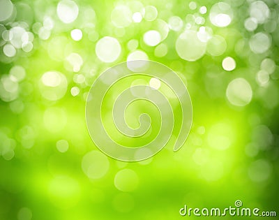 Sunny abstract green nature background Stock Photo