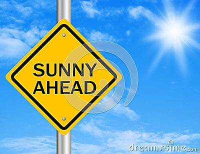 Sunny Ahead Stock Photo