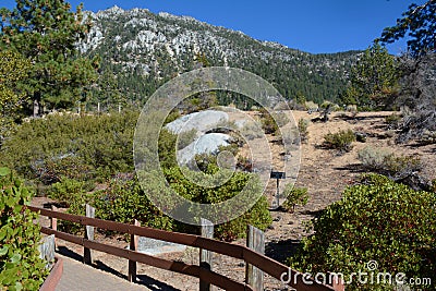 Sunny Autumn Vista On Sierra Nevada Range Stock Photo