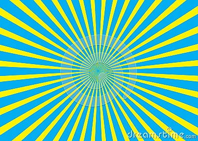 Sunny background. Rising sun pattern. Vector stripe abstract illustration. Vector Illustration