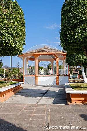 Sunny day at a park in Gomez Farias, Michoacan, Mexico Stock Photo