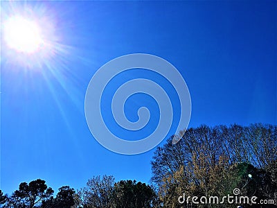 Sunny day in the technological park of Cerdanyola del Valles Stock Photo