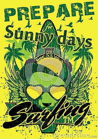 Sunny days Vector Illustration