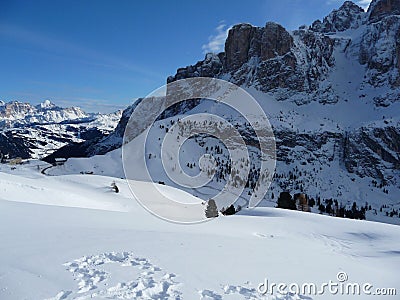 Sunny Dolomites Stock Photo