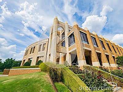 Sunny exterior view of the College of Allied Health of University of Oklahoma Editorial Stock Photo