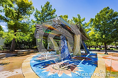 Sunny exterior view of the Myriad Botanical Gardens Editorial Stock Photo