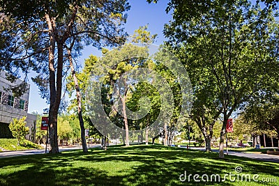 Sunny exterior view of some building in University of Nevada Las Vegas Stock Photo