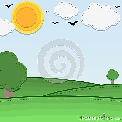 Sunny Felt Background Vector Illustration