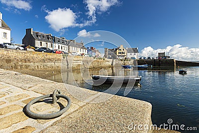 Sunny litlle harbour Le Fret Stock Photo