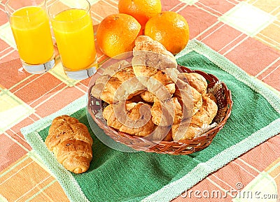 Sunny morning breakfast Stock Photo