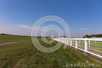 Sunny Racing Track Stock Photo