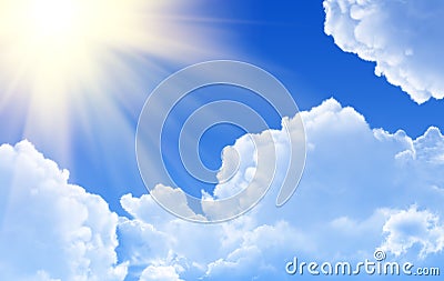 Sunny rays Stock Photo