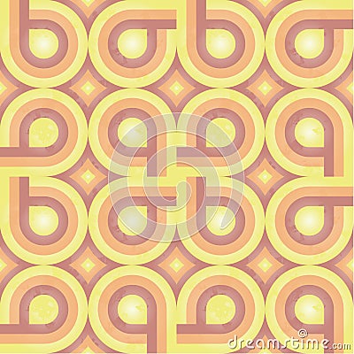 Sunny Retro Pattern (weave) Stock Photo