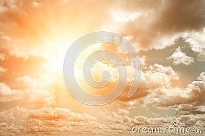 Sunny sky Stock Photo