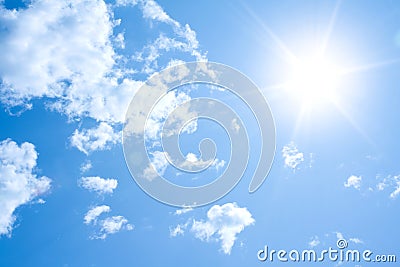 Sunny sky background Stock Photo