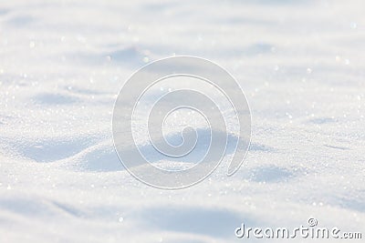 Sunny snow background Stock Photo