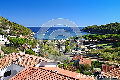 Sunny summer day on Fetovaia beach, Elba, Tuscany, Italy Stock Photo