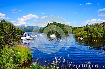 Summer day on Loch Lomond, Scotland Stock Photo