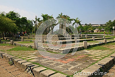 Sunny view of the Dongshan River Water Park Stock Photo