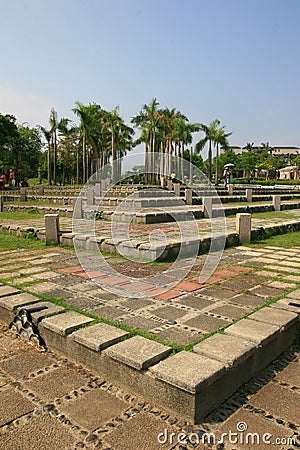 Sunny view of the Dongshan River Water Park Stock Photo