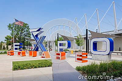 Sunny view of the Expo Square Editorial Stock Photo