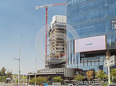 Sunny view of the modern building in Andares Shopping Mall Editorial Stock Photo