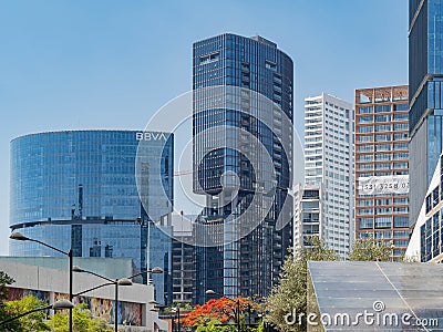 Sunny view of the modern building in Andares Shopping Mall Editorial Stock Photo