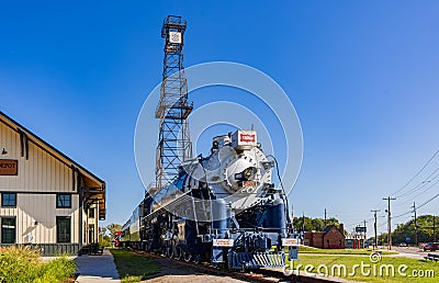 Sunny view of the Route 66 Historical Village Editorial Stock Photo