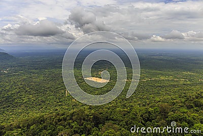 Sunris in Khao Phra Wihan National Park Stock Photo