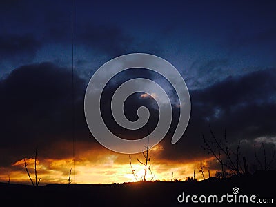 Sunrise [amazing] [epic] [golden sapphire] Stock Photo