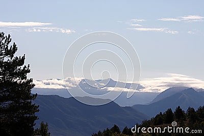 Sunrise in the Apennines, Italy Stock Photo