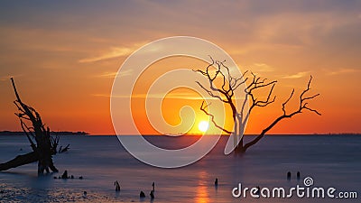 Sunrise at Botany Bay Beach Stock Photo