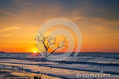 Sunrise at Botany Bay Beach Stock Photo