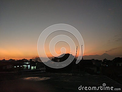 Sunrise Bromo Semeru Stock Photo