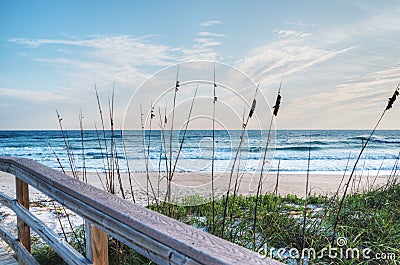 Sunrise at Canaveral National Seshore Stock Photo