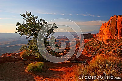 Sunrise in Canyonlands Stock Photo