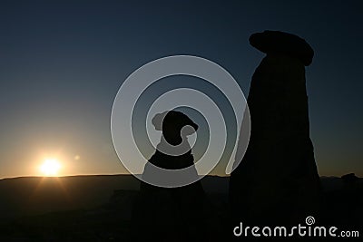 Sunrise cappadoccia Stock Photo