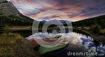 Sunrise at Cascade Ponds Stock Photo