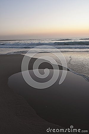 Day is dawning at Catherine Hill Bay Stock Photo