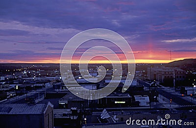 Sunrise, Cedar Rapids, South Dakota Editorial Stock Photo