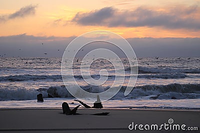 Sunrise in Corolla,North Carolina Stock Photo