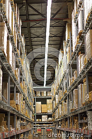 Ikea warehouse pallet racks industrial warehouse Editorial Stock Photo