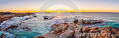 Sunrise at Friendly Beaches in Freycinet NP, Tasmania Stock Photo