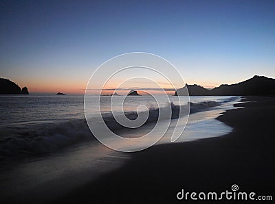 Sunrise at Hahei Stock Photo