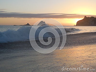 Sunrise at Hahei Stock Photo