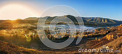 Sunrise in Hemu Village Stock Photo