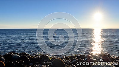 Sunrise High Seas landscape wallpaper AI generated Stock Photo