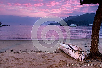 Sunrise on Ilha Grande, Brazil Stock Photo